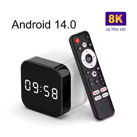 H96 MAX Allwinner H728 Octa Core Smart TV Box Android 14 Media Player 8K Wifi6 BT Voice Remote Set Top Box