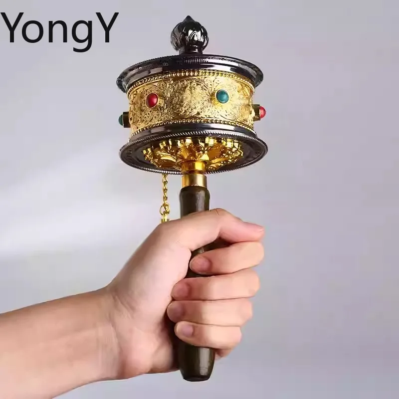 Tibetan characteristic hand-cranked handicrafts, travel auction props, souvenirs, upper and lower double axes