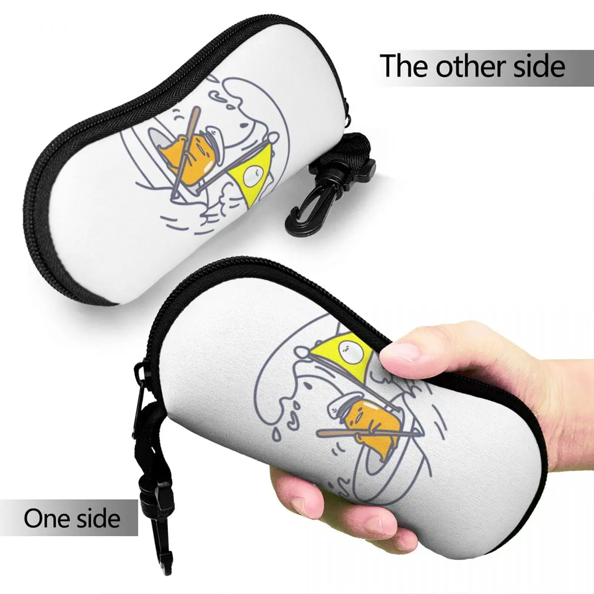 Gudetama The Lazy Egg Sail Away Glasses Case Portable Box Glasses Protector Protector Glasses Box