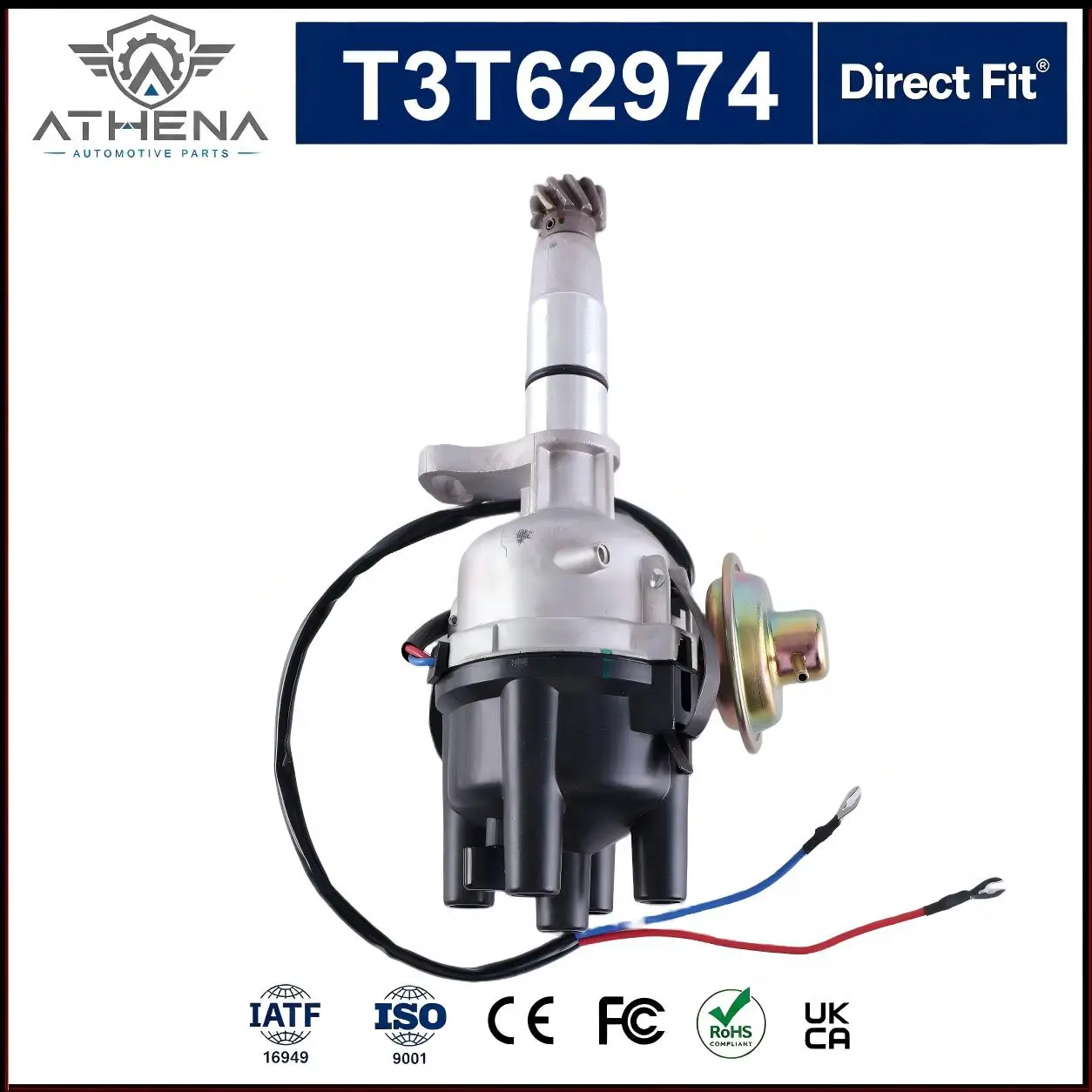 MD100432 T3T62974 27100-24001 Ignition Distributor Single Vacuum Advance Assembly For Mitsubishi Lancer Proton Saga 4G32 1.3L