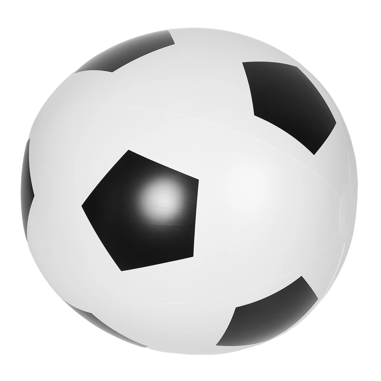 Bola de Futebol Inflável de PVC 60cm, Textura Macia e Durável para Crianças, Atividades Aquáticas na Praia e Piscina, Brinquedo Familiar para Diversão ao Ar Livre