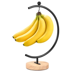 Banana Holder Moon Shape Banana Hanger Rack Hook Creative Draining Accessories Holder Fruit Storage for Storage Countertop