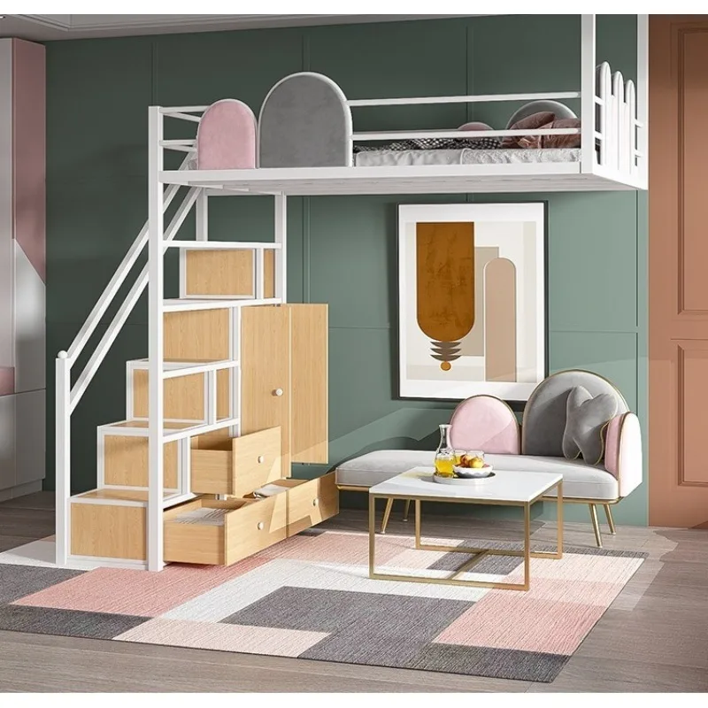 

wrought iron duplex second floor bed high and low bed space saving pavilion bed