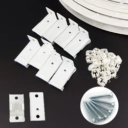 10X Single Side Mounting Bracket Fixed Top Installation Side mounted Curtain track rail Roller screw Accessories Fixed Top Code