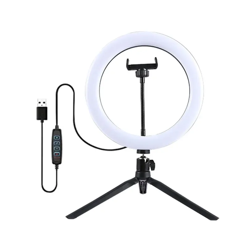 Anillo de luz Led extensible y regulable de 18 pulgadas, palo Selfie con 3 modos, HQ-18N plegable ajustable de 160cm, iluminación fotográfica