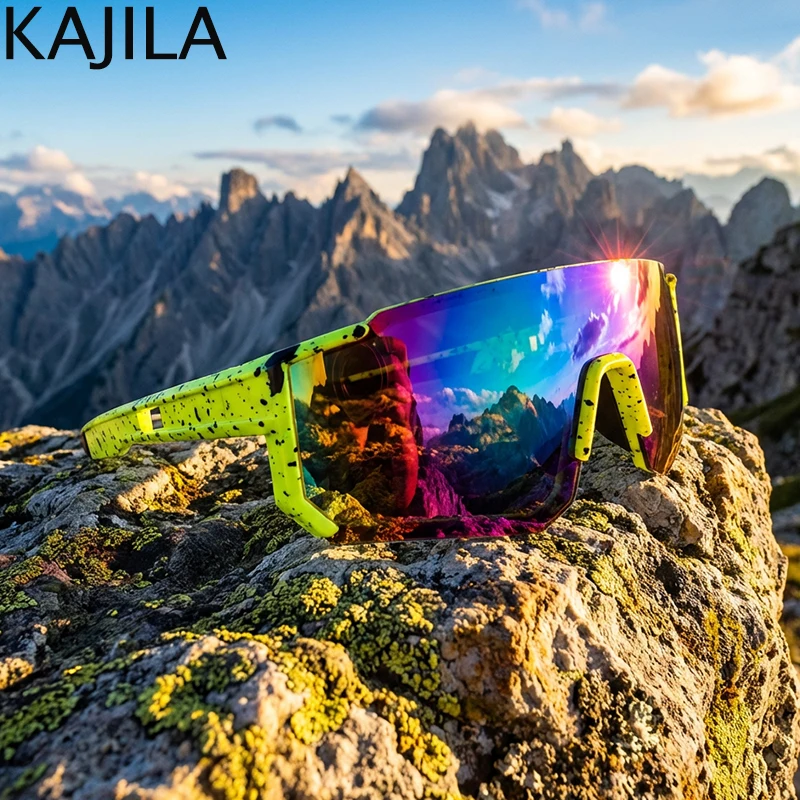 

Polarized Sports Punk Sunglasses Men Women 2026 Luxury Brand Windproof One-Piece Cycling Shield Change Color Sun Glasses Male