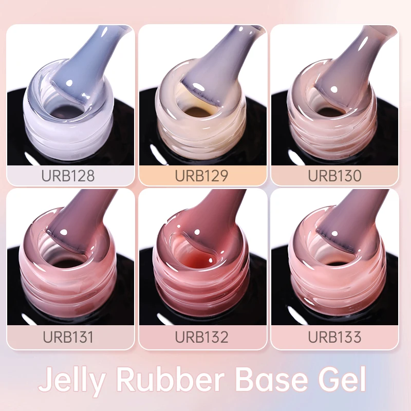 UR SUGAR 7ml Transparent Rubber Base Gel Milky Jelly White Construction Gel Semi-permanent Varnish Nail Gel Polish UV Manicure