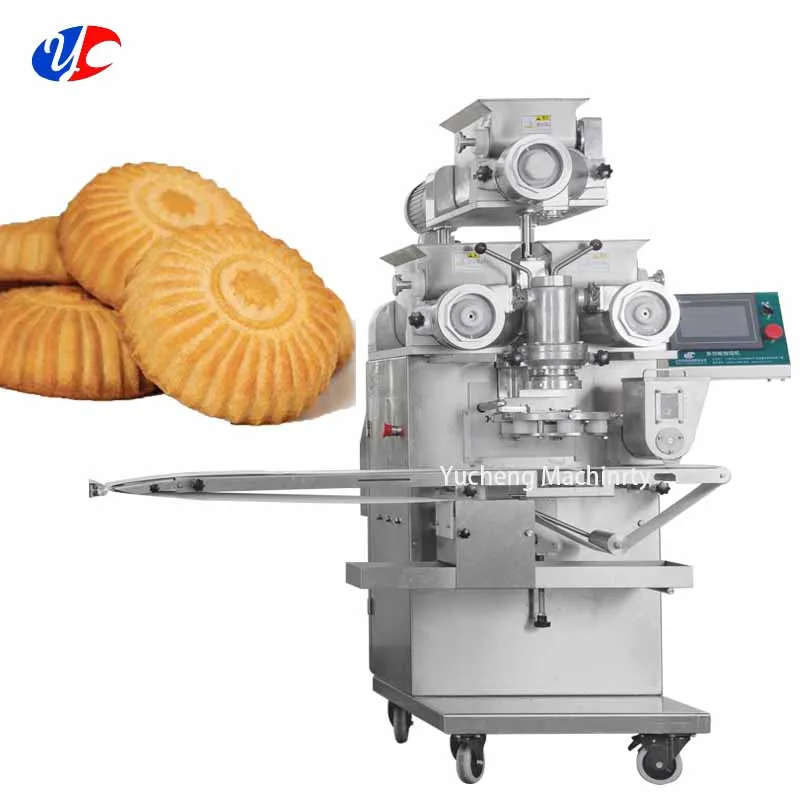 2023 New Type Three Hoppers Automatic Maamoul Cake Cookie/Biscuit Making Machine With Filled Cookie Machine