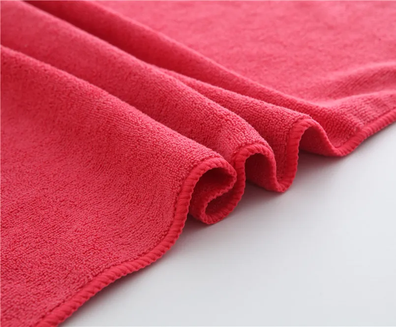 Multi Purpose Red Color 40*40 cm Microfiber Wiping Scouring Scrubbing Towel For Car Detailing House Cleaning Kitchen Outdoor