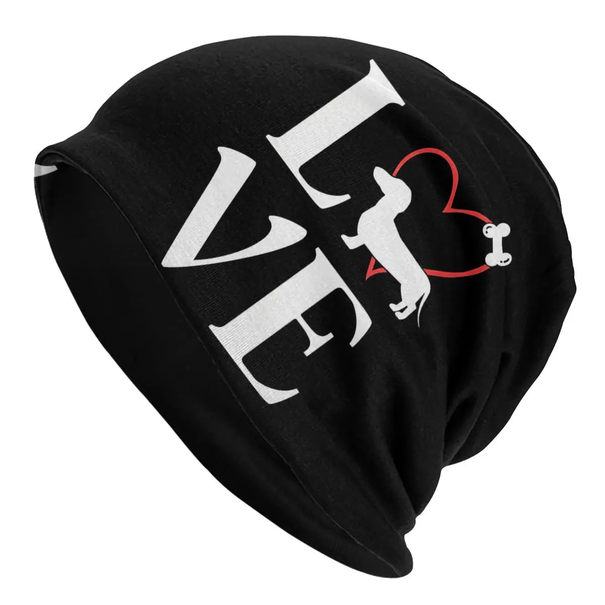 Thin Bonnet Hats Dachshund Sausage Dog Men Women's Love Dogs Cap Street Skullies Beanies Caps