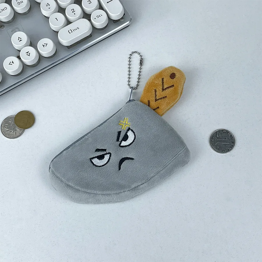 クリエイティブシミュレーションチョッパーぬいぐるみ小銭入れキーホルダーペンダントかわいい怒っているチョッパーぬいぐるみ小銭入れポータブルストレージ誕生日ギフト
