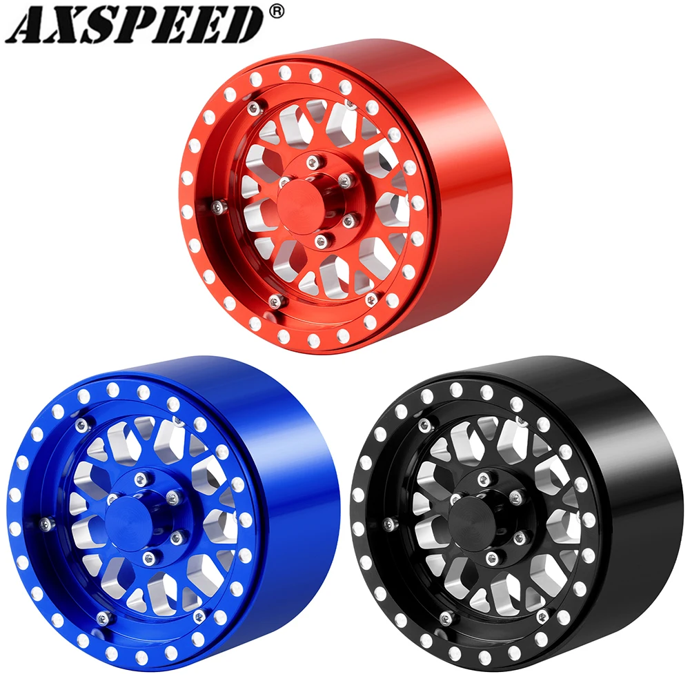 

AXSPEED 4 шт. алюминиевые 2,2-дюймовые колесные диски с замком, расширенные ступицы для 1/10 RC гусеничного автомобиля, колеса, осевые шины SCX10 TRX4 TRX6 D90 D110