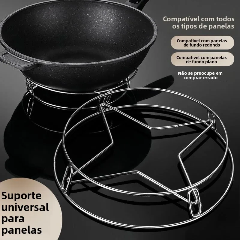 Suporte de Cozinha em Aço Inoxidável para Uso Doméstico, Multifuncional, Espesso, com Isolamento Térmico e Anti-Queimaduras, ...