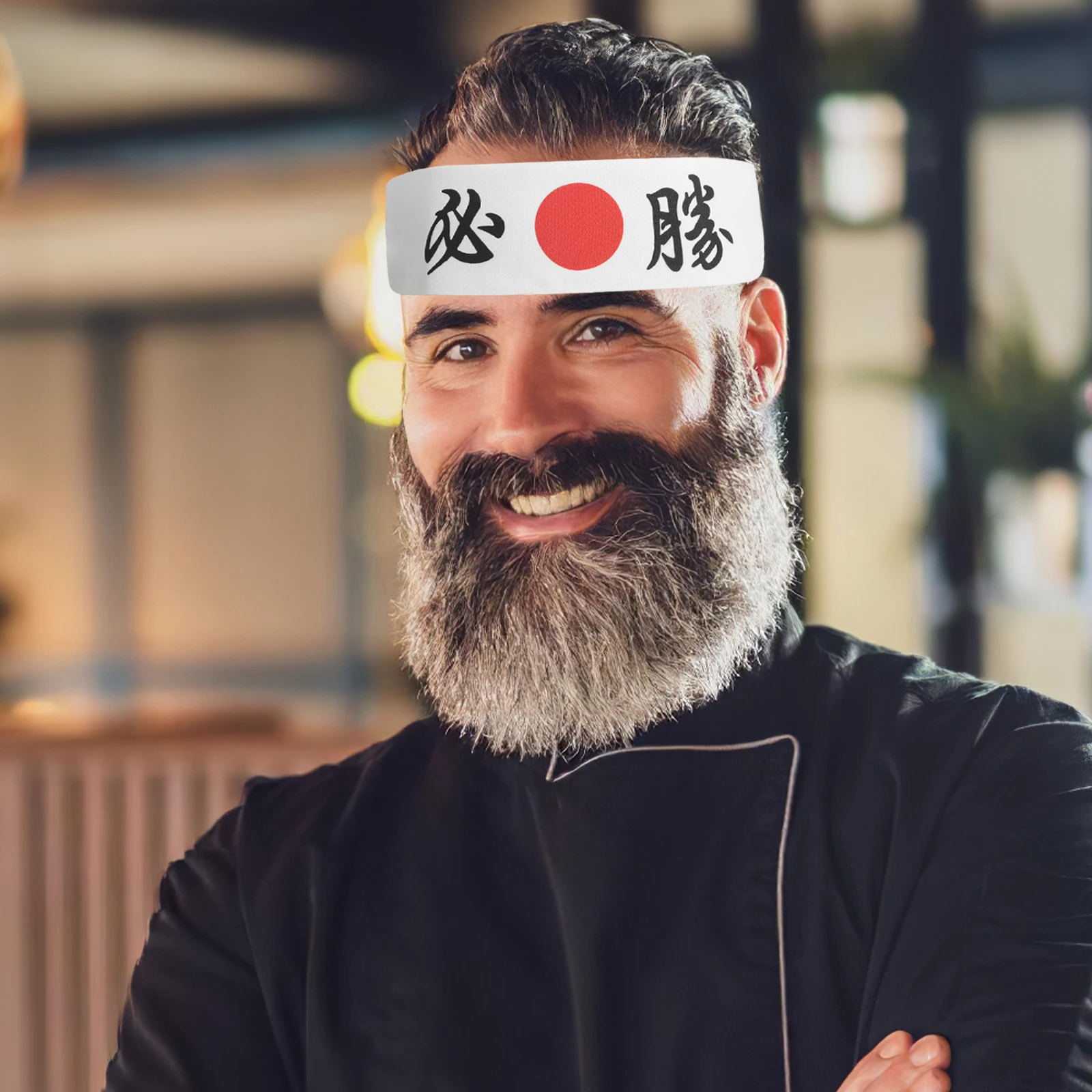 اليابانية النينجا الحجاب Hachimaki الكاراتيه عقال شروق الشمس الشيف إمدادات المطبخ الطبخ عقال النمط الياباني #1