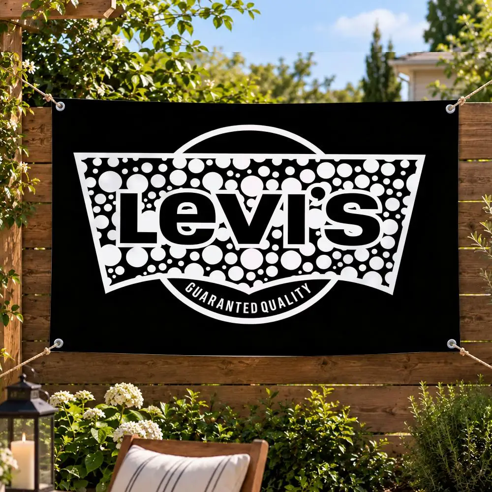 Brand Fashion Levi's Flags Decorative Flag Banner Indoor Outdoor Garden Yard Patio Party Camping Wall Decor Gift