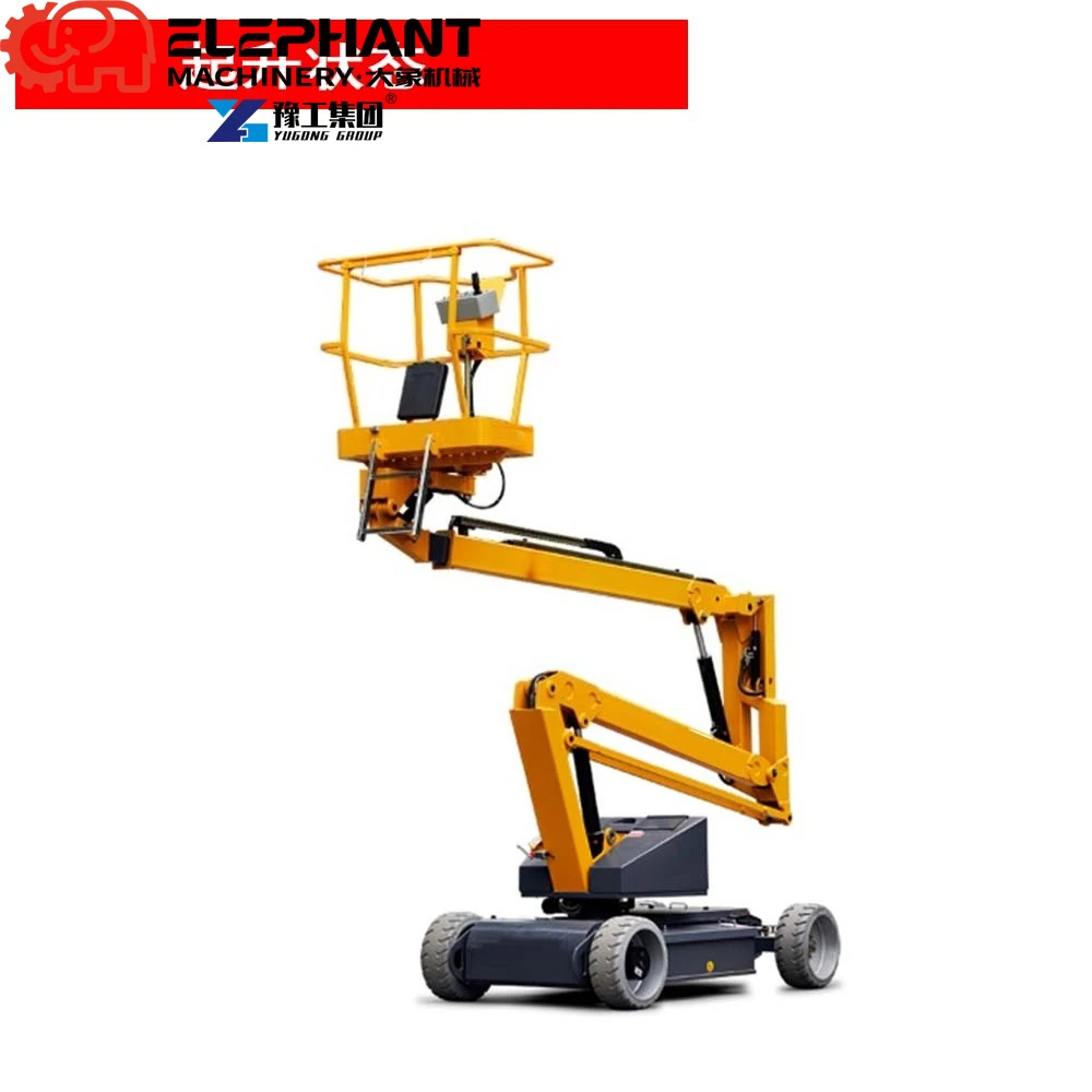 High Load-bearing Articulating Electric Boom Lift With 20.2m Working Height Compact Towable Design For Warehouse Applications