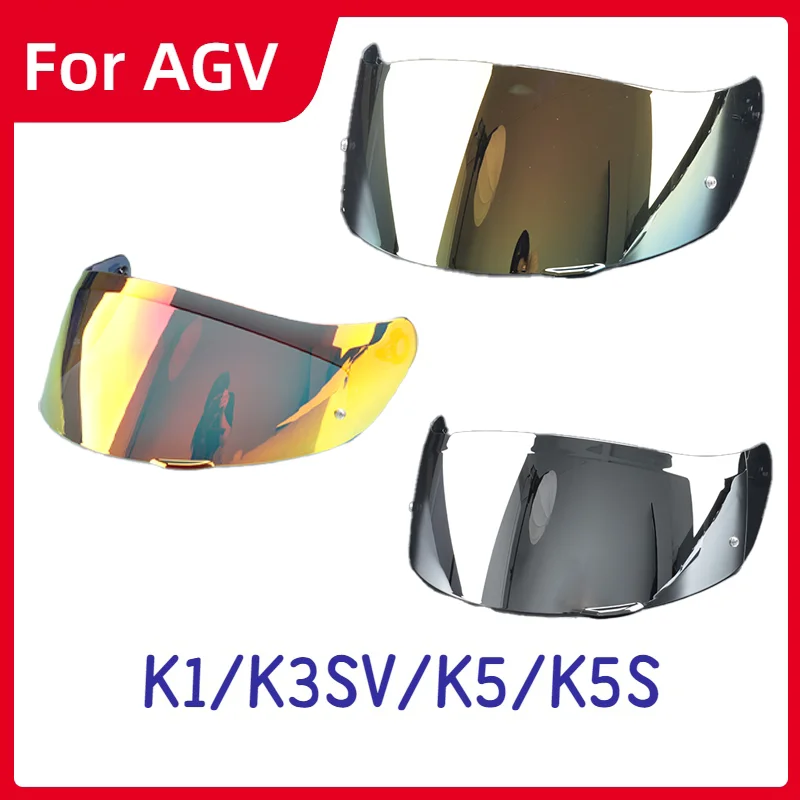 

For AGV K1-K3SV-K5-K5S Motorcycle helmet Visor Lens Shield Glasses,night vision capable,multi-color electroplated aurora lenses