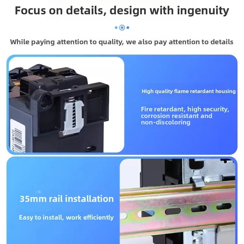 Chint CJX1-32/45/63 قواطع تيار متردد 220 فولت/380 فولت درجة حرارة واسعة-30 ℃ ~70 ℃    مثالية لآلات المعادن/النسيج