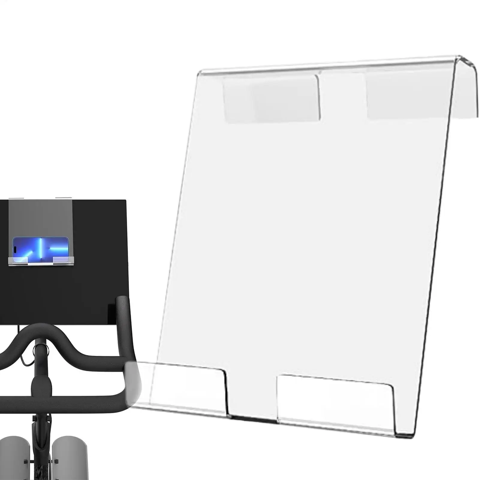 Подставка для планшета для велотренажера, акриловая подставка для телефона для велотренажера, аксессуар для домашнего фитнеса, тренажерный зал, кронштейн для планшета для беговой дорожки