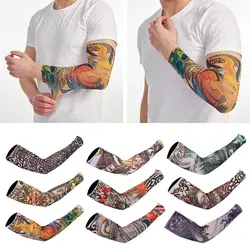 Summer Cooling Elastic Flower Arm Sleeves Unisex Ice Cuff Tattoo Arm Sleeves Running