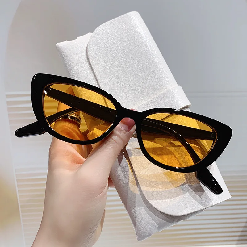 New Fashion Cats' Eye Sunglasses Triangle Glasses Men's and Women's Sunglasses