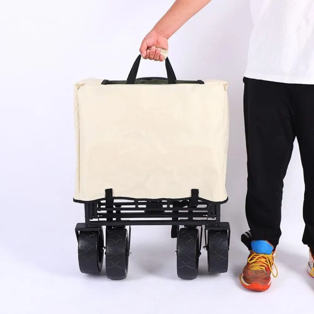 

Прочная сумка для хранения тележки с ручкой, складная портативная сумка для пыли для кемпера, солнцезащитный чехол для прицепа для кемпинга на открытом воздухе