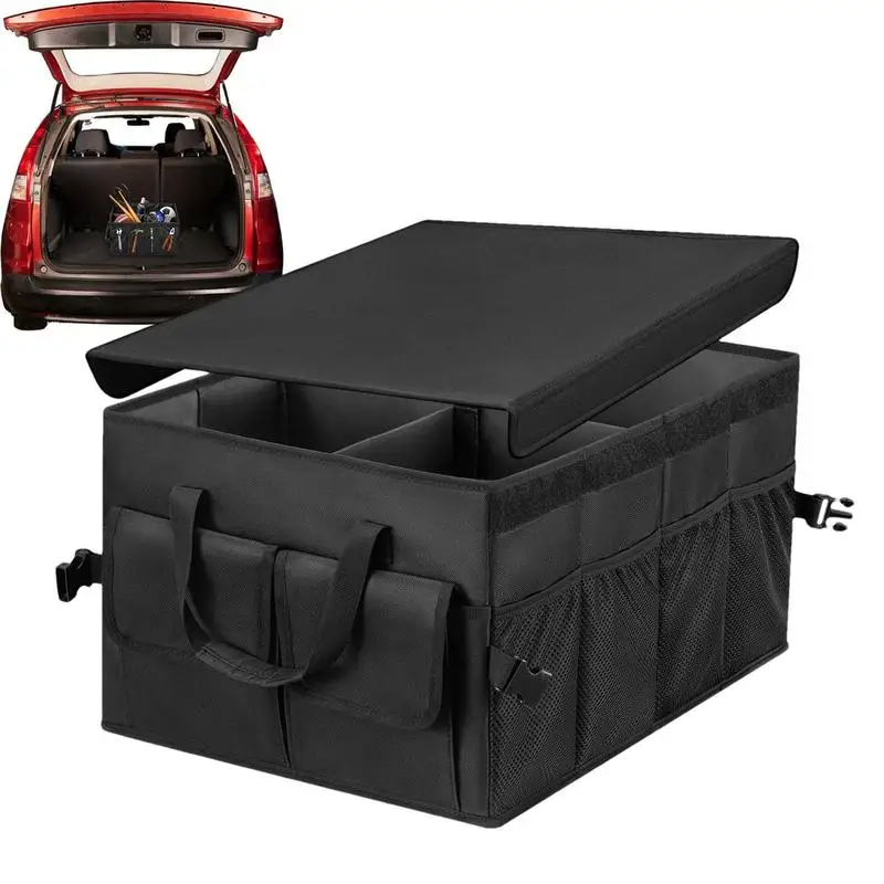 Car Trunk Storage Bag Organizer Folding Multifunction Container Tool Food Storage Bags Organizer Trunk Box Uniersal Car Storage