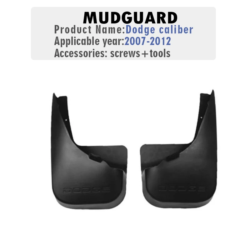 2007 2008 2009 2010 2011 2012 FOR Dodge Caliber 2007-2012 Mudflaps Fender Mud Flap Guards Splash Mudguard rear-wheel 2pcs