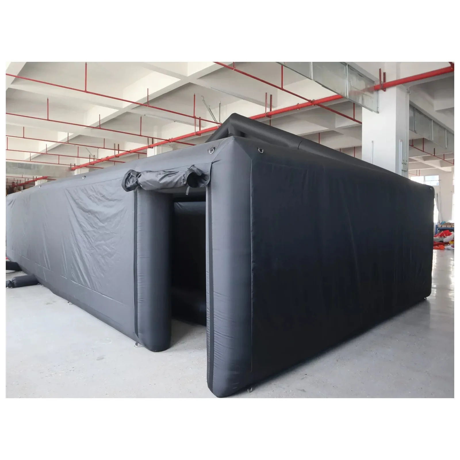 Large Black Open Gable Inflatable Maze 10X5m 33X16ft with Blower Commercial Event Exciting Party Events Kids and Adults Events