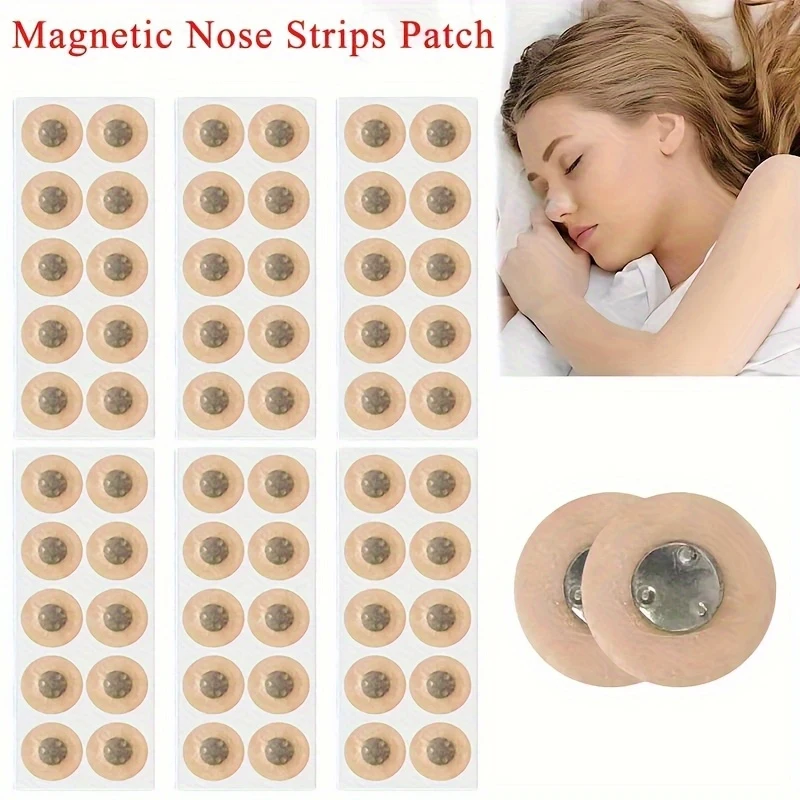 

18 Pieces/180 Magnetic Nasal Patches, Designed to Help with Sleep, Expand the Nose, Reduce Snoring, Enhance Oxygen Flow, and Improve Sleep Quality They Are Oil-Free, Skin-Friendly, and Sweat-Resistant.