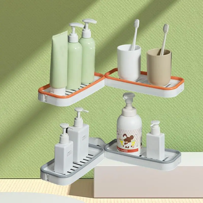 Folding Bathroom Storage Rack: The Ultimate Self-Adhesive Multi-Functional Solution for Your Bathroom Organization Needs