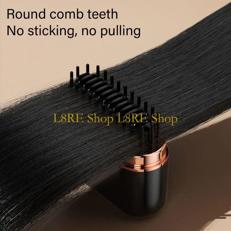 L8re Multifunktional Friseur Frisur Friseur Pinsel Haarglätter Haarglätter Pinsel Curling Eisenkamm Abs Textur