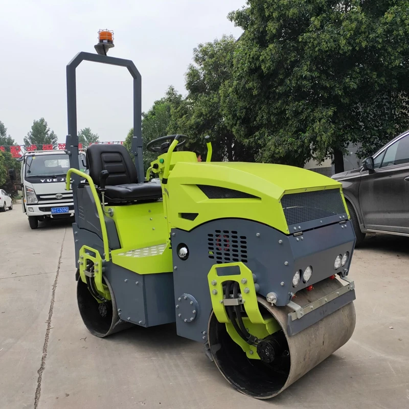 1 Ton Excellent Road Roller Soil Compactor CE EPA Road Paving Hand 0.5 Ton 330 kg Ride on Roller Compactor for Road Work
