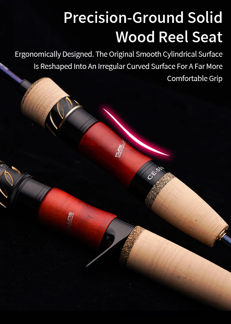 PURELURE CREEK DANCE Forellenrute BFS Fishing Casting UL Spinning Light Travel Rod Stream Ejection Rod Fuji Alconite Ring Barsch – Detail 6