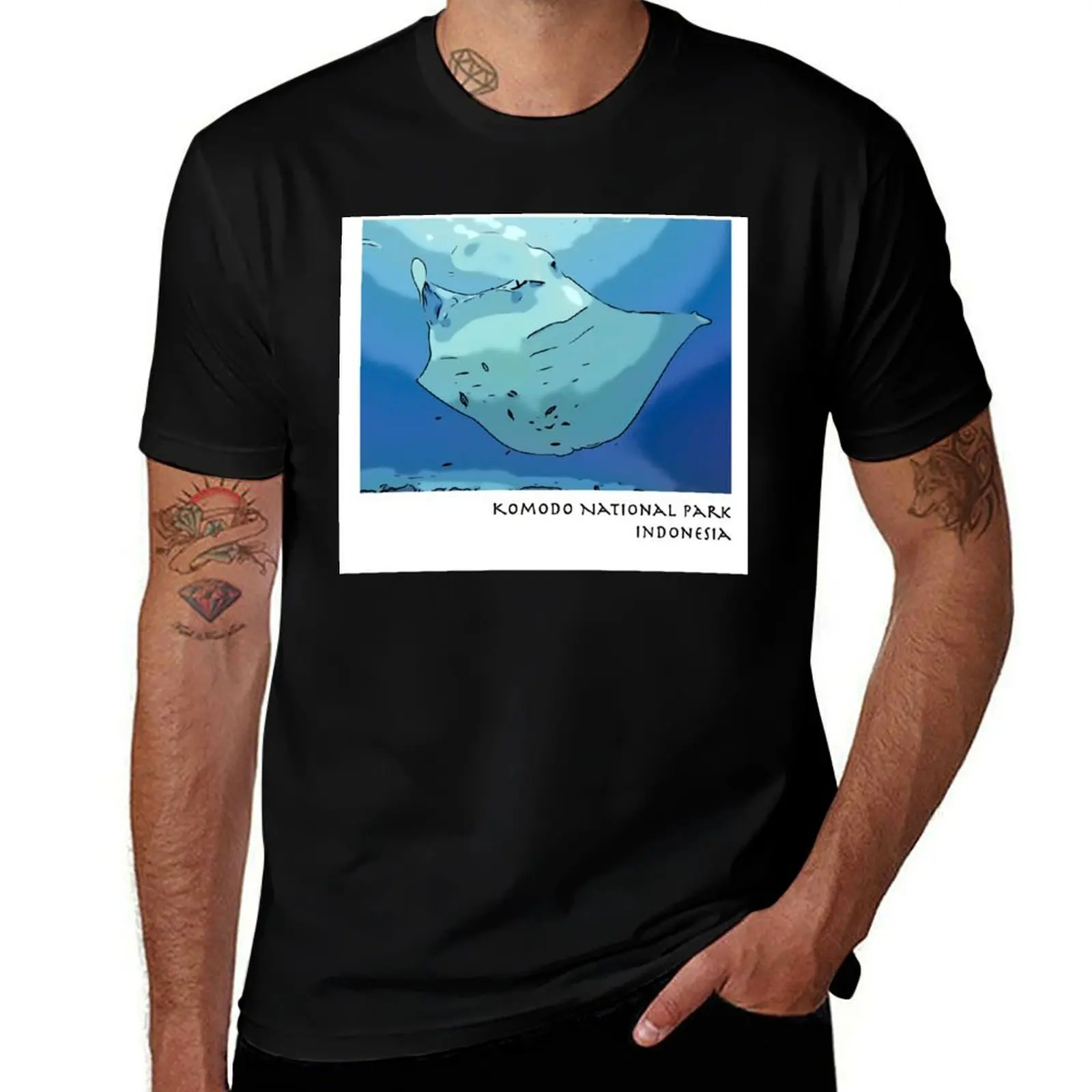 Manta Ray T-Shirt anime graphic shirts mens white t shirts