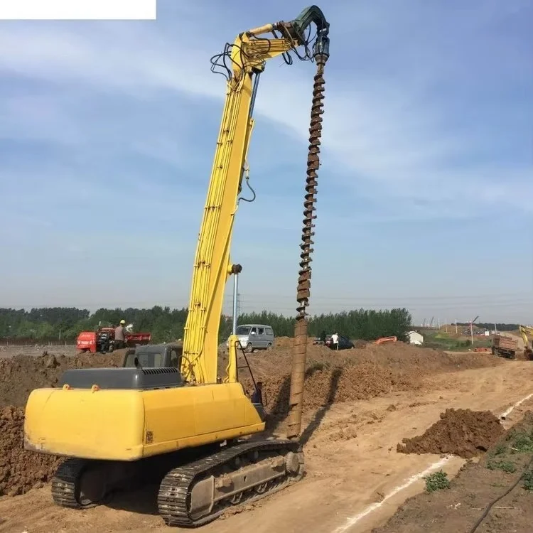 TIEJIA High Torque Ground Earth Auger Drive Drill Hydraulic Construction Tool Gearbox Excavator Skid Steer Backhoe Loader Crane