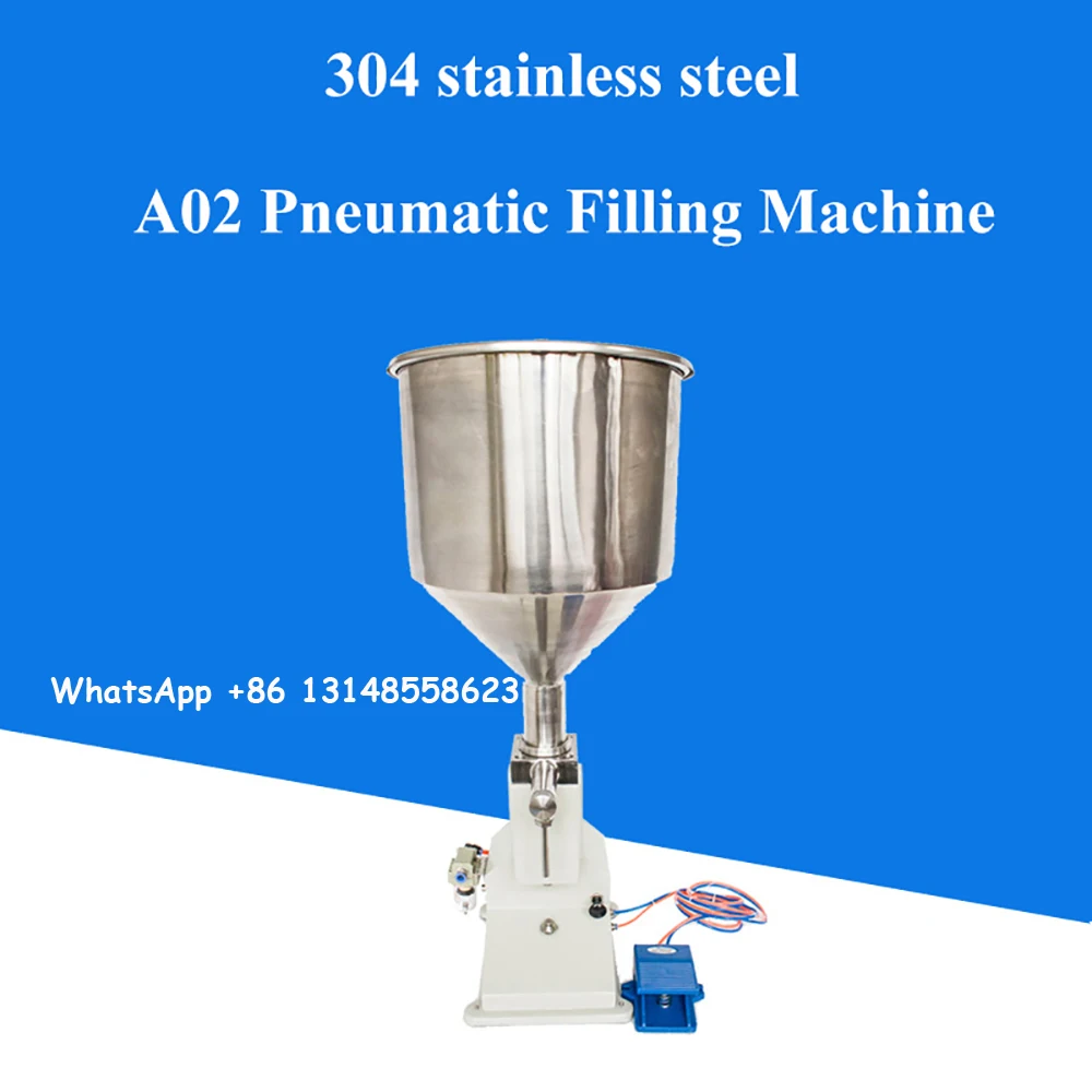 Paste Liquid Filling Machine Pneumatic/Manual Cream Beverage  Quantitative High Precision Cream Shampoo Viscous Liquid Filler