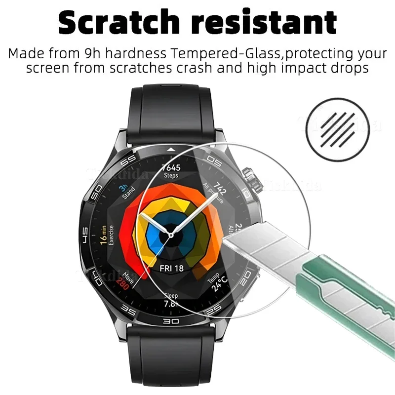 Vidrio templado para Huawei Watch GT 5 Pro, película protectora de pantalla de 46mm y 41mm, antiarañazos, accesorios para relojes, 3 unidades