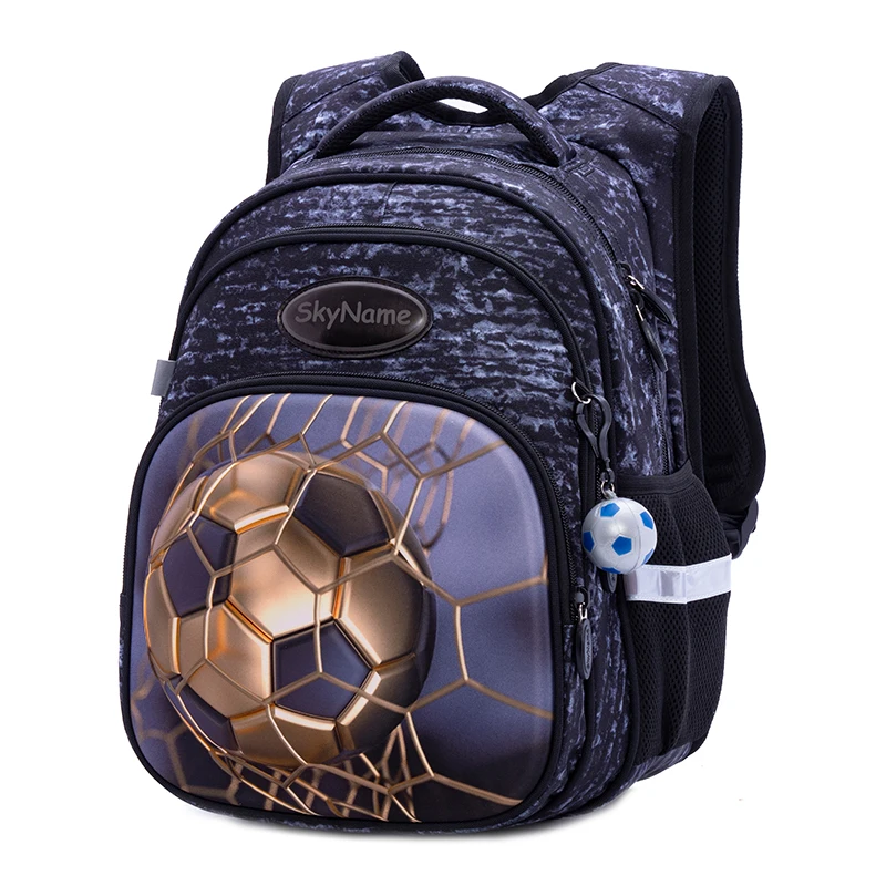 Mochilas de fútbol de dibujos animados para la escuela, Mochila ortopédica para niños, mochilas de nailon de alta calidad para niños, Mochila para