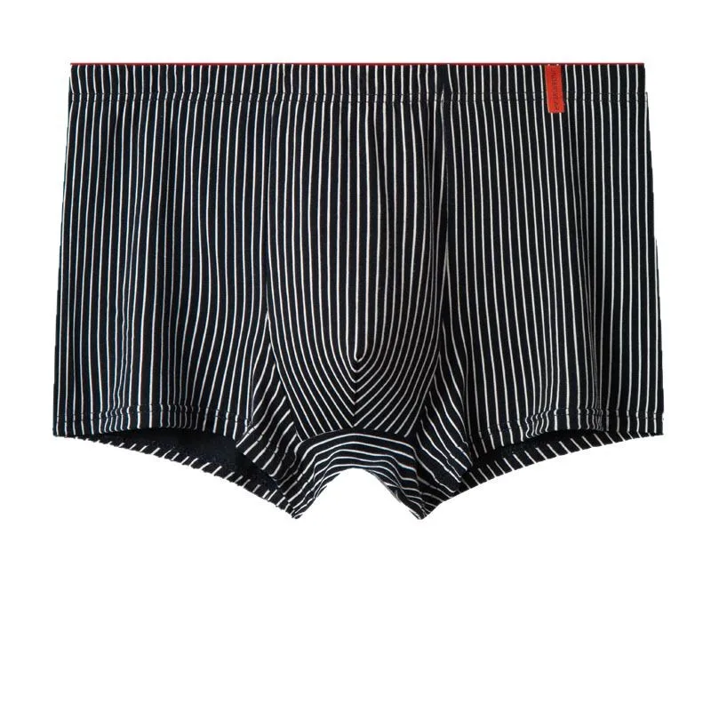 

Striped feeling Xinjiang cotton skin-friendly breathable large size wholesale men's underwear vitality mid-waist striped model