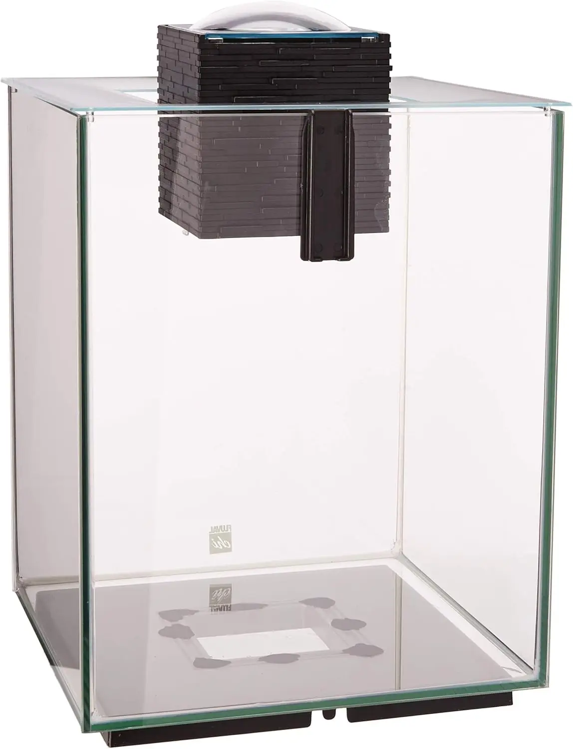 

5-Gallon Rimless Aquarium with LED Lighting and Easy Filtration System, White