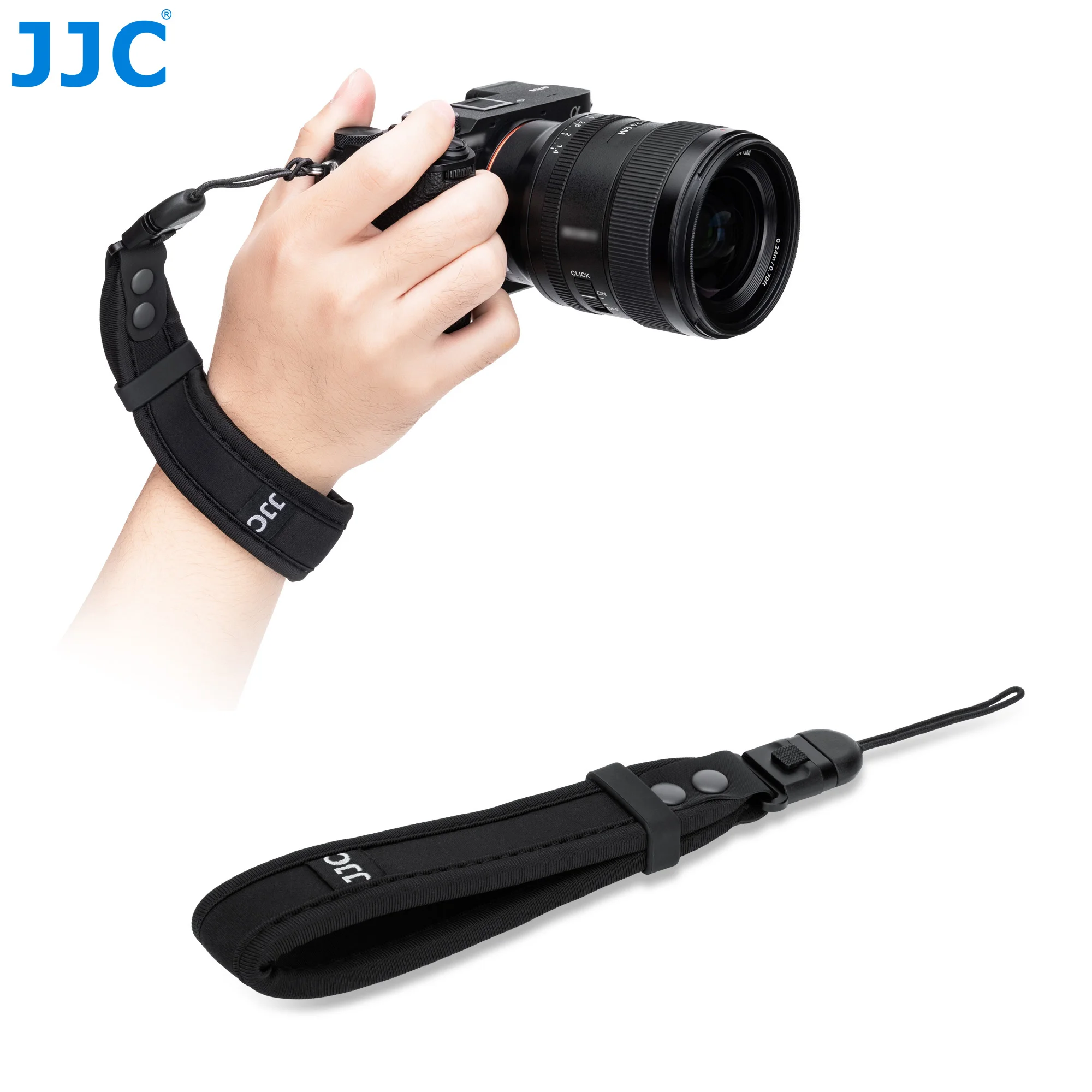 JJC Upgrade Kamera-Handschlaufe Verstellbarer Schnellverschluss-Kameragurt für Sony Nikon Canon Fujifilm Ricoh Olympus