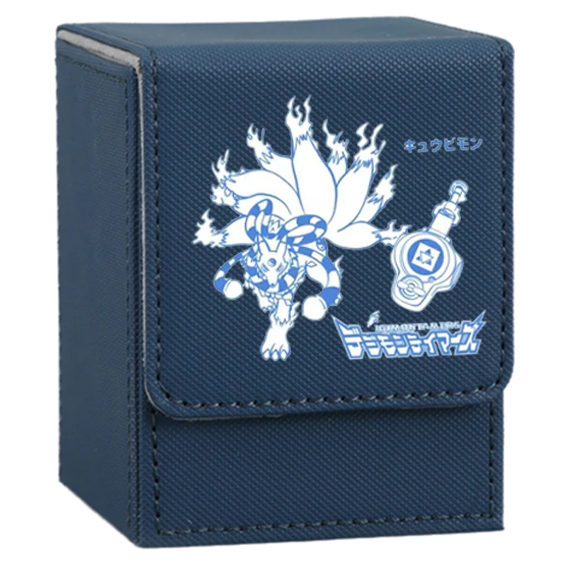 Digimon Adventure Kartenetui Growmon Gargomon Kyubimon Rapidmon Taomon Leder Actionfiguren Anime Game Collection Aufbewahrungsbox