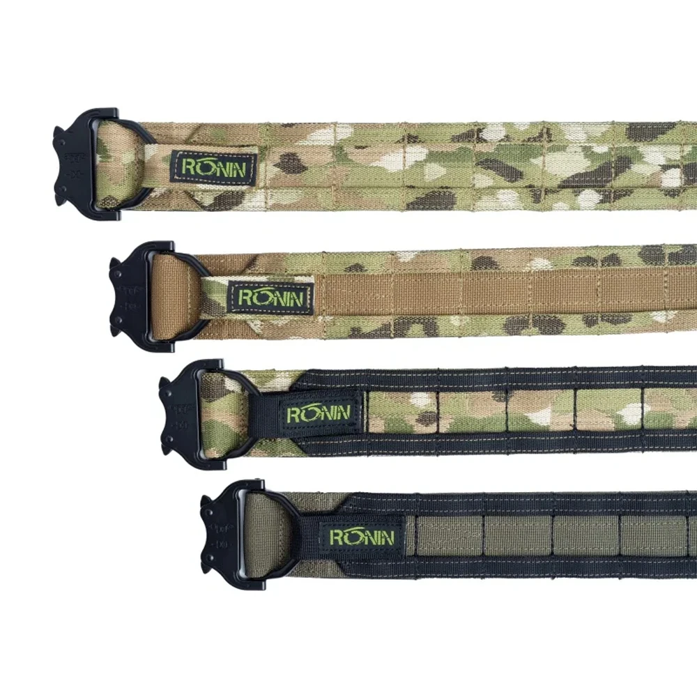 2  Inch Tactical Belt Quick Release Metal Laser Molle Mens Belts Camo Air soft Tactical Battle Belt