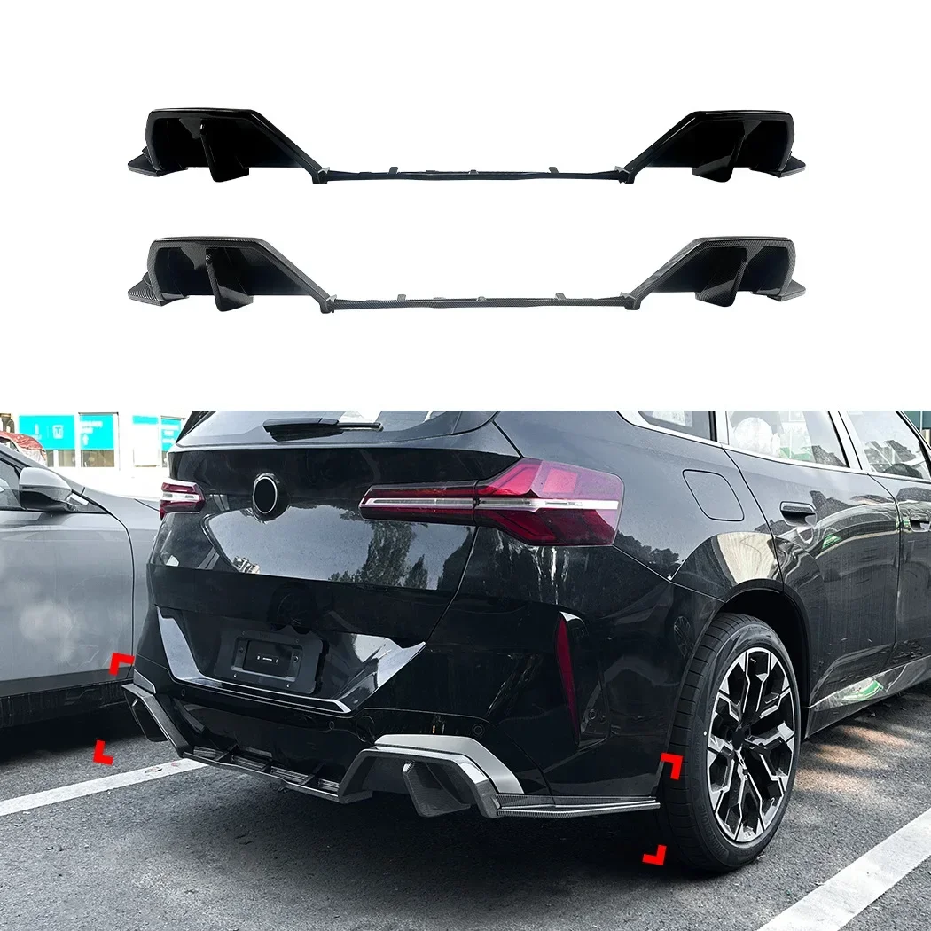 2024+ Glossy Black rear lip spoiler corner modification For BMW X3 G45 M Sport