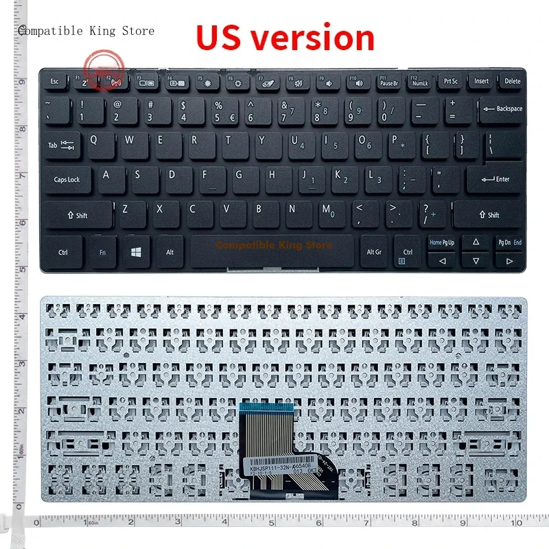 L+ For ACER SPIN 1 SP111-32N SP111-34N SP111-32 SP111-34 6B.GRMN8.003  HQ21011495000  NK.I111S.03Y  SV1T_A81B US/RU Keyboard