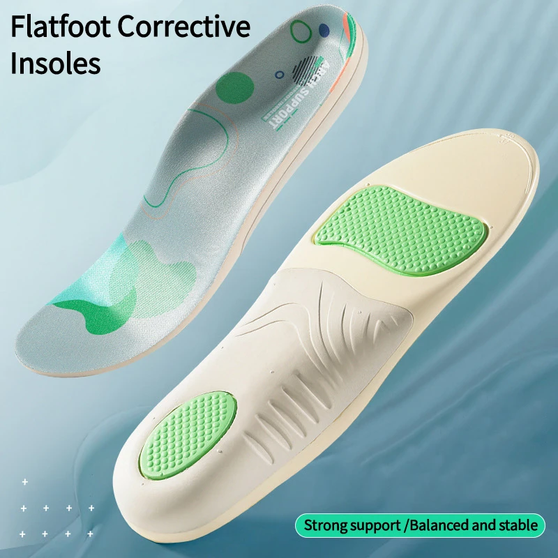 

1 pair arch support flat foot orthotic insoles Plantar fasciitis insoles for men women Shock-absorbing insoles for sports shoes