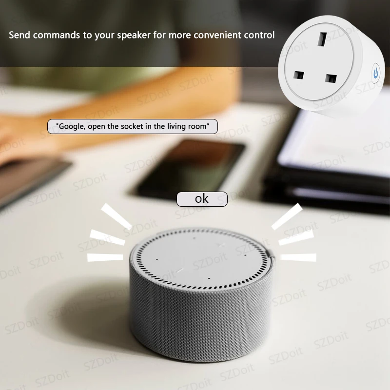 Smart Plug WiFi 16A US Canada Mexico Peru Japan Colombia Smart Socket Timer Works With Alexa Google Home Voice Control Timing