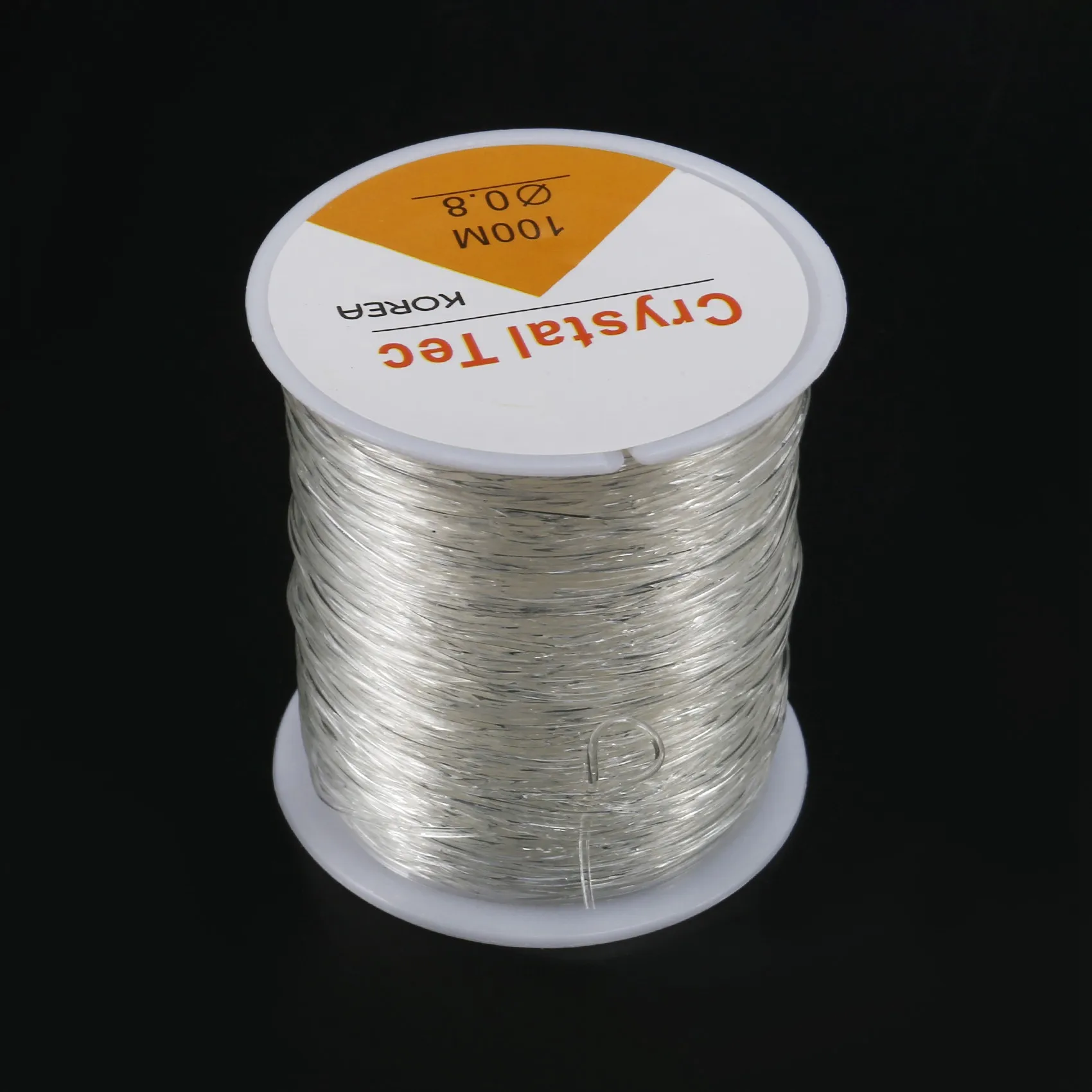 ABQR 0.8mm Clear Bead Cord Crystal Elastic Stretchy Bracelet String for Jewelry Making Necklace Bracelet Beading Thread 0.8mm