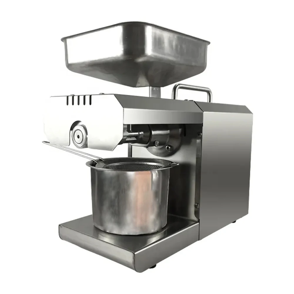 XEOLEO Household Oil Press Machine Automatic Stainless Steel Mini Small Olive Oil Press Sesame/Melon Seeds/Rapeseed With Filter